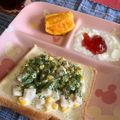 クック49L4Ho☆'s cooksnap of when they made 忙しい朝に！コーンちくわトースト♪.