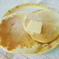 iru0930's cooksnap of when they made パンケーキ　フルーツ添え　焼いてみました.