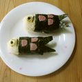 しのばぁたん's cooksnap of when they made こどもの日に！こいのぼりおにぎり.