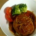 こうchanmama's cooksnap of when they made 市販のルーを使った♪簡単煮込みハンバーグ.
