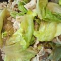 たにっきー's cooksnap of when they made 豚肉&ﾚﾀｽのごま酢あえ.*゜.