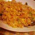 りーさゆ's cooksnap of when they made 鮭フレーク炒飯.