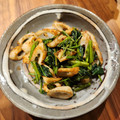 麻's cooksnap of when they made 空芯菜とちくわの☆にんにく醤油炒め☆.