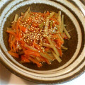 hug＊happy's cooksnap of when they made ウドの皮のきんぴら.
