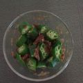 Sox9's cooksnap of when they made おつまみに＊オクラの梅かつお和え＊.