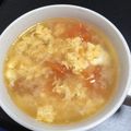 さくら＆いちご's cooksnap of when they made 簡単！減塩！トマトと卵の中華スープ.