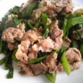 J・0505's cooksnap of when they made お弁当にも♪牛肉とニラのポン酢炒め★.
