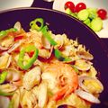 透明めいな's cooksnap of when they made フライパンで簡単！本格パエリア.