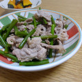 そらてんママ's cooksnap of when they made ❀にんにくの芽と豚肉の炒め物❀.