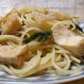 yappyパクパク's cooksnap of when they made 厚揚げとねぎのパスタ♪.