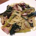 miiima's cooksnap of when they made 行者にんにくのしょうゆ漬でパスタ♪.