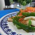 ぽっぽぺぺ's cooksnap of when they made ちくわとピーマンのごま塩きんぴら♪.