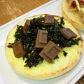 月見なっとう's cooksnap of when they made ❀絶対旨い!!韓国海苔ﾁｮｺ☆ﾄｰｽﾄ❀.