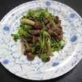 料理作造's cooksnap of when they made 豆苗と牛肉の炒め物.