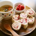 ○かづこ○'s cooksnap of when they made ふんわり食パンのロールサンド.