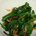 mikiha5's cooksnap of when they made にらと桜エビのおひたし.