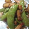 むらさきうに's cooksnap of when they made スナップエンドウとベーコンの炒め物.