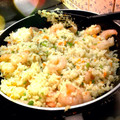 豆たんく's cooksnap of when they made 簡単！激ウマ！エビピラフ！.
