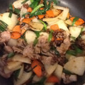 u_rara's cooksnap of when they made 大根と豚肉のオイスター炒め.