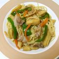 te803's cooksnap of when they made ♡筍とピーマンの中華風パスタ♡.