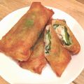 saqra117's cooksnap of when they made 簡単！エビ大葉チーズ春巻き☆.