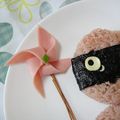 のぞっちmom's cooksnap of when they made 飾り折り　☆　ハムの風車.