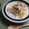 qyulove's cooksnap of when they made ほっこりマカロニミルクスープ.