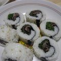 なっらー's cooksnap of when they made 菜の花と牛肉のカリフォルニアロール.