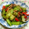 ぷろあ's cooksnap of when they made チンゲン菜とキノコのオイスターソース炒め.
