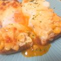 リンリン☆☆☆'s cooksnap of when they made マヨコーン卵ピザトースト★おやつトースト.