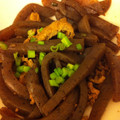 comeko's cooksnap of when they made 簡単節約！こんにゃくと油揚げのきんぴら☆.