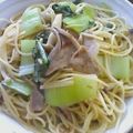 spica3104's cooksnap of when they made 簡単！チンゲン菜和風パスタ✿.