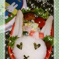 ゆうかちゃんまんま's cooksnap of when they made かにかまリボン★キャラ弁おかずに♪.