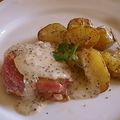 ルロワ・モワ's cooksnap of when they made 豚ヒレ肉のソテー《マスタードソース》♪.