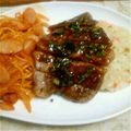 ～あいぼん～'s cooksnap of when they made ★オーブンで♪豚肉のネギ味噌のっけ焼き★.