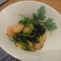 もも茶々's cooksnap of when they made 三つ葉と海老の海苔わさび醤油あえ.