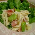 Galah's cooksnap of when they made そら豆と新タマネギで春のスパゲティサラダ.