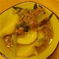 82tarou's cooksnap of when they made かぶのそぼろ煮.