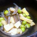 あのねゆきねぇ's cooksnap of when they made グリンピースと蒟蒻のやさしい煮物☆.