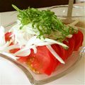 Fire-King's cooksnap of when they made 新玉ねぎとトマトのサラダ.