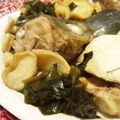 mmameco's cooksnap of when they made 鯛あらの酒蒸し.