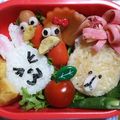 美優鈴♪'s cooksnap of when they made キャラ弁★LINE★ブラウンとコニー弁当.