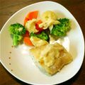 ちーりんママ's cooksnap of when they made ヨーグルトホワイトソースで鱈のワイン蒸し.