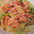 たこちーず's cooksnap of when they made 刺身用サーモンでチャンチャン焼き.