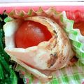 ほりもも's cooksnap of when they made お弁当に♡簡単ﾐﾆﾄﾏﾄのﾍﾞｰｺﾝ巻.