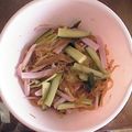 fukofuya's cooksnap of when they made レンジＤＥノンオイル春雨サラダ！！.