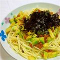 みね猫's cooksnap of when they made 簡単！さっぱり！アボカド納豆パスタ.