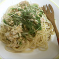 下つ弓張り's cooksnap of when they made 簡単＊水菜とツナの和風パスタ.