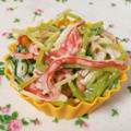 ＊＊みぃ's cooksnap of when they made 簡単１品❤豆苗＆かにかまの和え物❤小鉢.