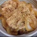 はるぷらす's cooksnap of when they made 新玉葱と豚肉の生姜焼き丼.